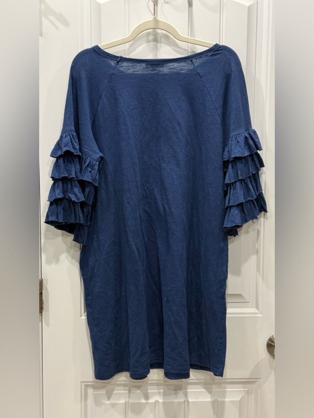 Umgee USA Women’s Size Large Boho Ruffle Tiered Sleeve Tunic EUC - Picture 3 of 3